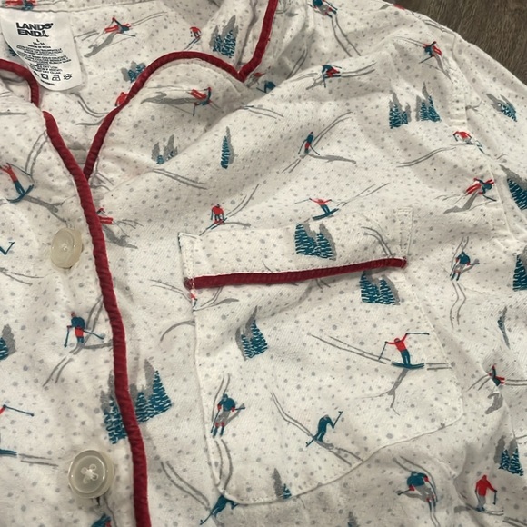 LANDS' END Warm Winter Nightshirt Flannel Lot (3) - Picture 4 of 11